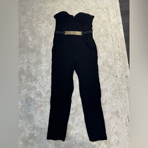 Black and gold jumpsuit size L